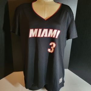 Miami Heat Wade #3 Fanatics Sportswear Woman XL Short Sleeve Jersey Official NBA